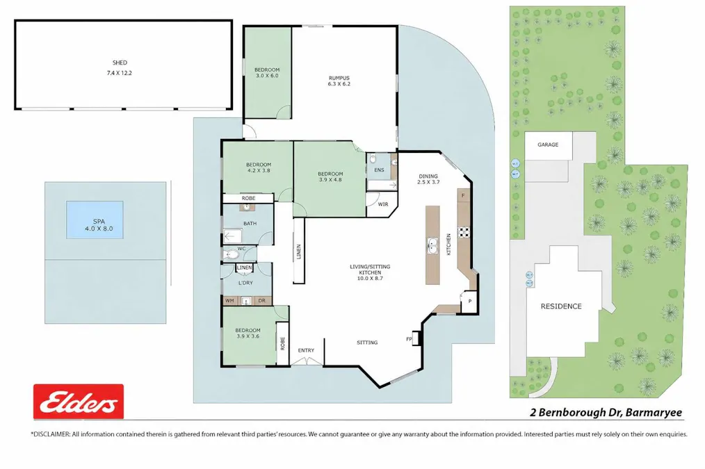 2 Bernborough Drive, Barmaryee, QLD, 4703 - Floorplan 1