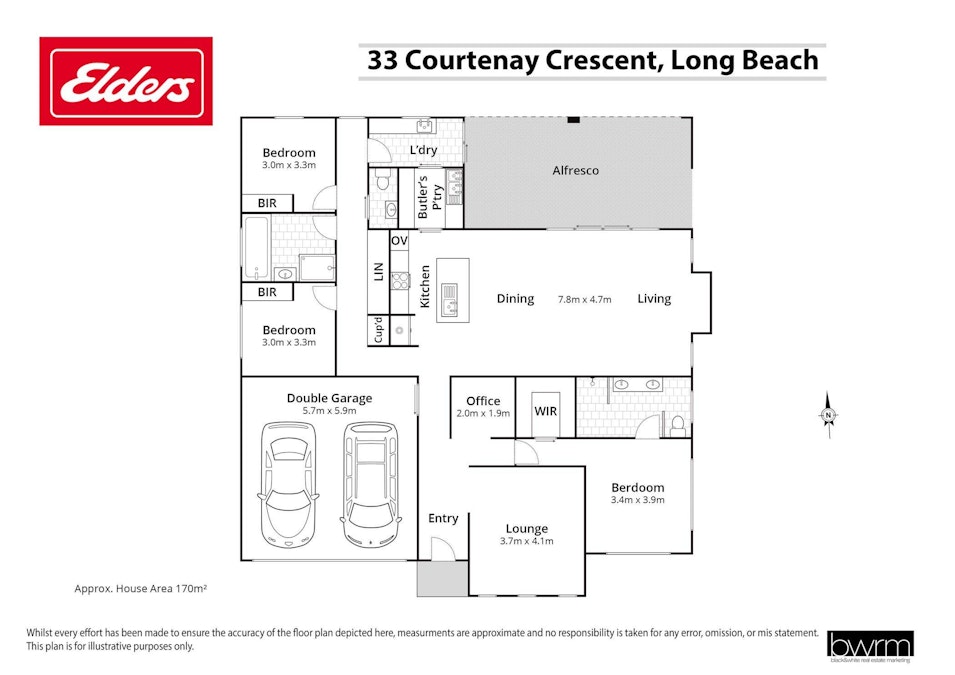 33 Courtenay Crescent, Long Beach, NSW, 2536 - Floorplan 1