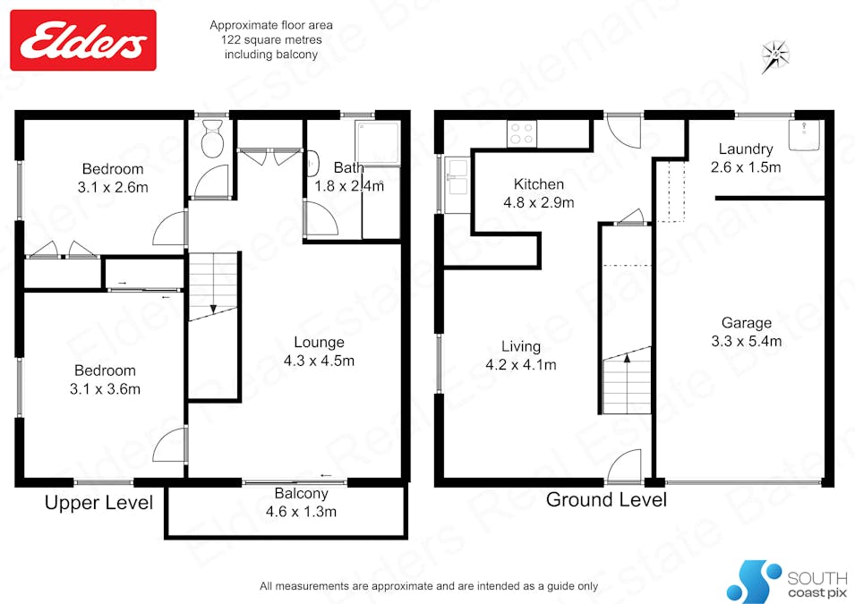 1/2 Foam Street, Surfside, NSW, 2536 - Floorplan 1