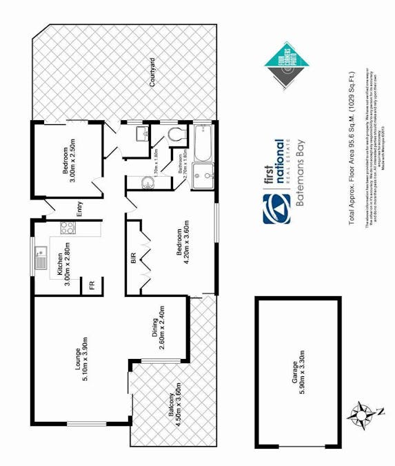 5/2 Sheila Street, Batehaven, NSW, 2536 - Floorplan 1
