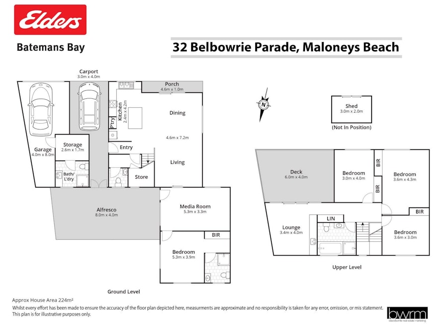 32 Belbowrie Parade, Maloneys Beach, NSW, 2536 - Floorplan 1