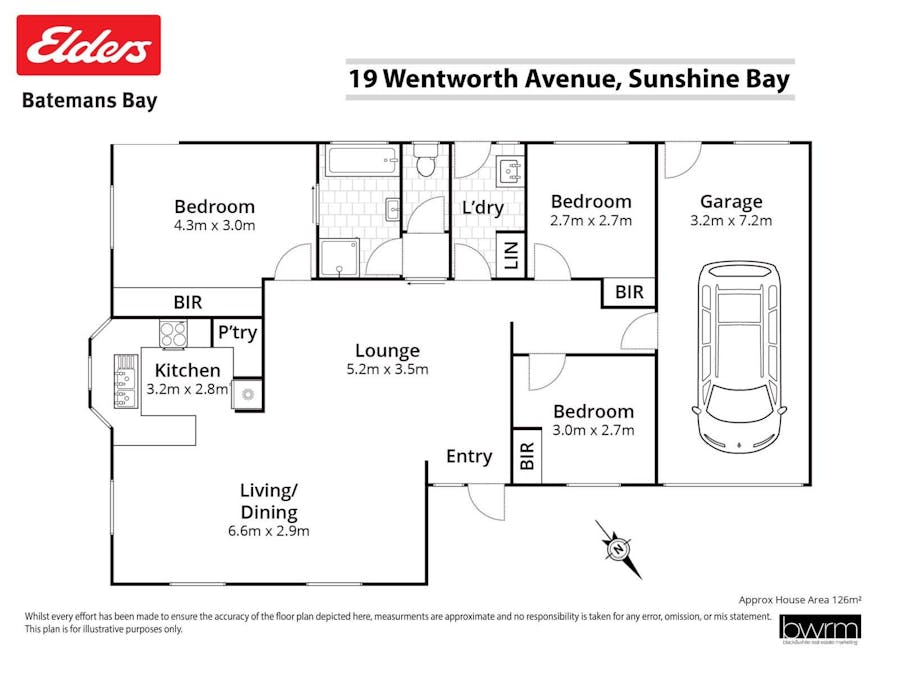 19 Wentworth Avenue, Sunshine Bay, NSW, 2536 - Floorplan 1