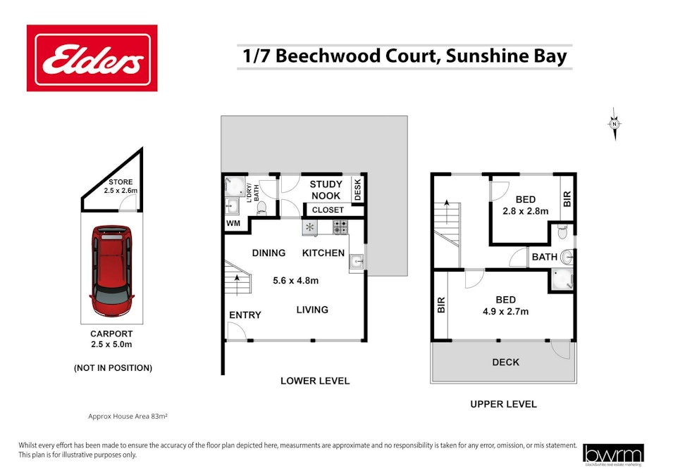 1/7 Beechwood Court, Sunshine Bay, NSW, 2536 - Floorplan 1