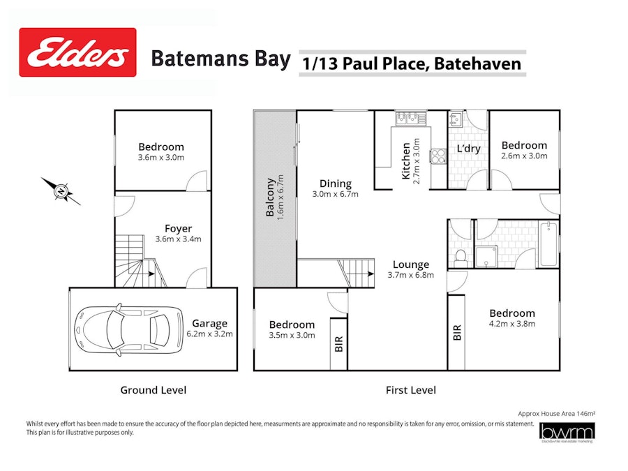 1/13 Paul Place, Batehaven, NSW, 2536 - Floorplan 1