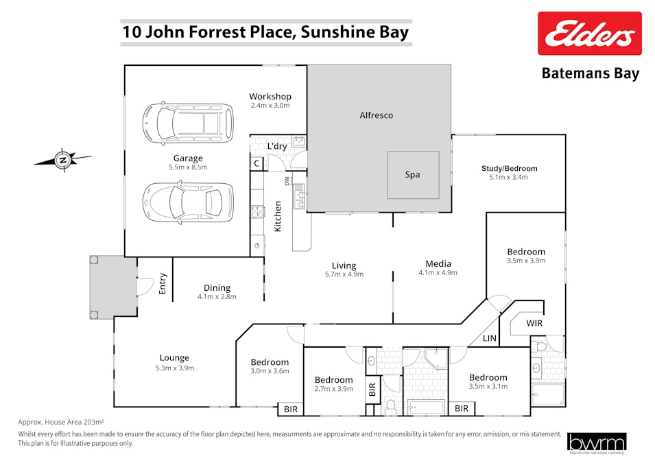 10 John Forrest Place, Sunshine Bay, NSW, 2536 - Floorplan 1