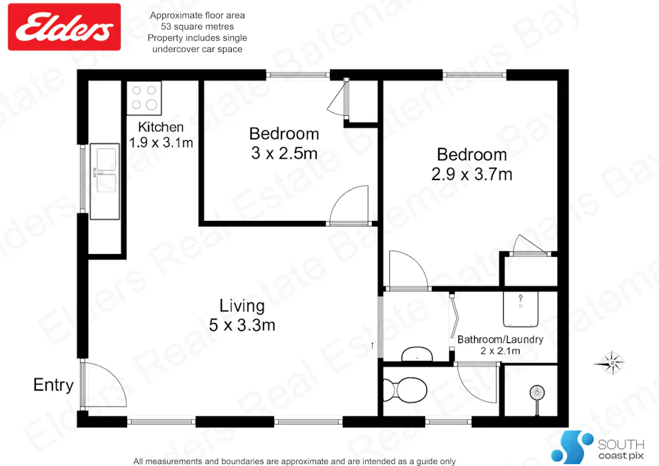 9/54 Beach Road, Batemans Bay, NSW, 2536 - Floorplan 1