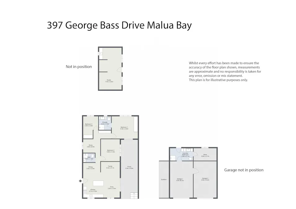 397 George Bass Drive, Malua Bay, NSW, 2536 - Floorplan 1