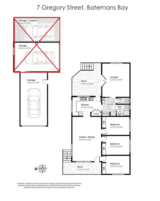 7 Gregory Street, Batemans Bay, NSW, 2536 - Floorplan 1