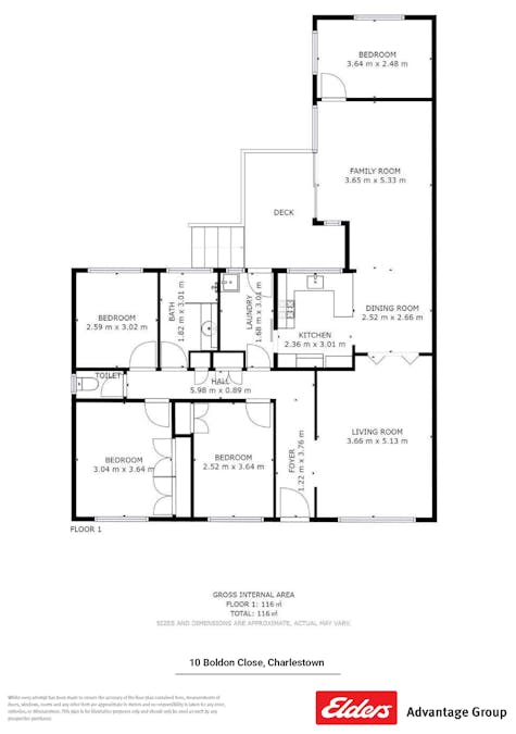 10 Boldon Close, Charlestown, NSW, 2290 - Floorplan 1