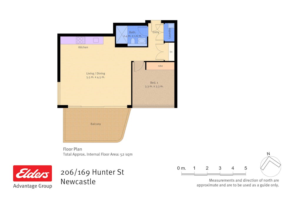 206/169 Hunter Street, Newcastle, NSW, 2300 - Floorplan 1
