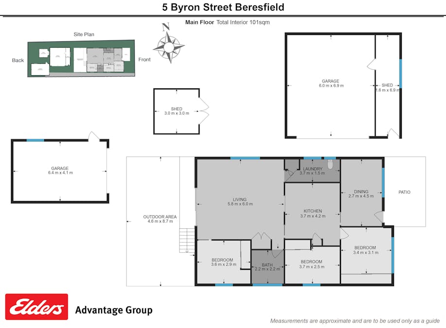 5 Byron Street, Beresfield, NSW, 2322 - Floorplan 1