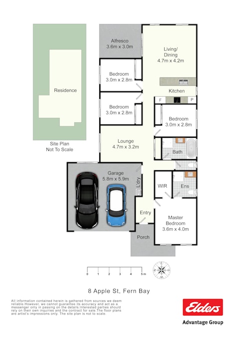 8 Apple Street, Fern Bay, NSW, 2295 - Floorplan 1