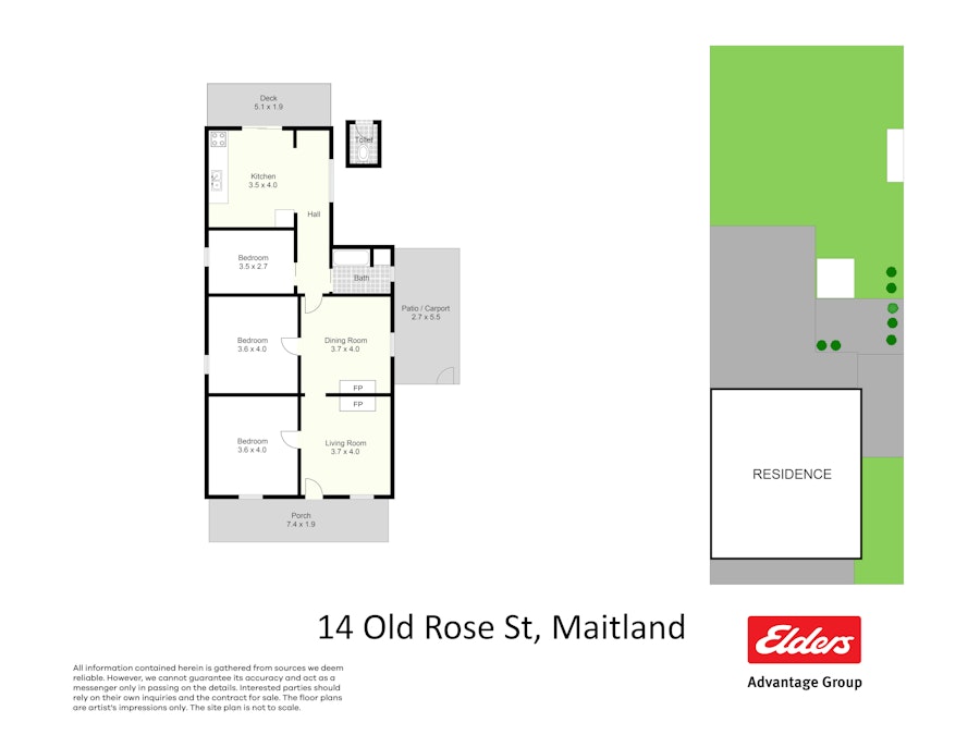 14 Old Rose Street, Maitland, NSW, 2320 - Floorplan 1