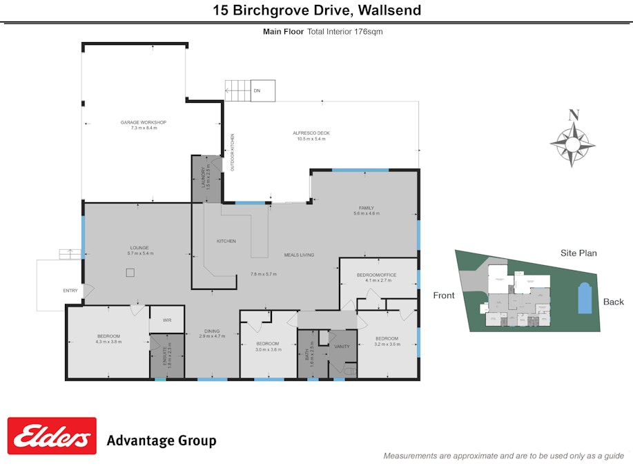 15 Birchgrove Drive, Wallsend, NSW, 2287 - Floorplan 1