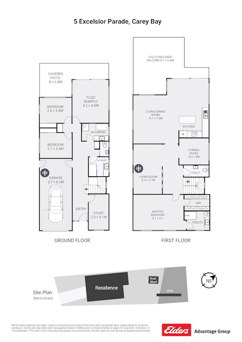 5  Excelsior Parade, Carey Bay, NSW, 2283 - Floorplan 1