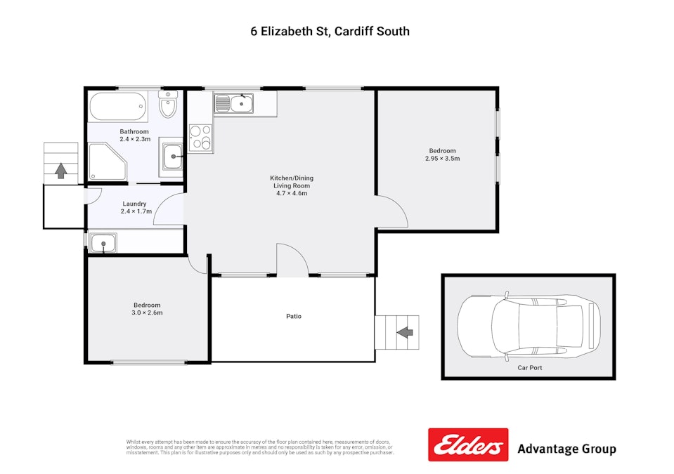 6 Elizabeth Street, Cardiff South, NSW, 2285 - Floorplan 1