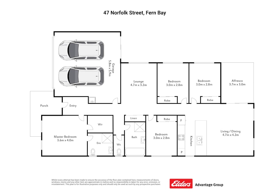 47 Norfolk Street, Fern Bay, NSW, 2295 - Floorplan 1