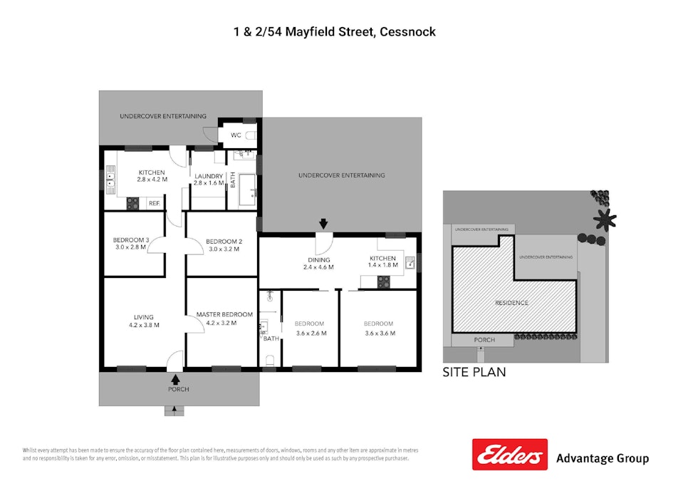 1&2/54 Mayfield Street, Cessnock, NSW, 2325 - Floorplan 1