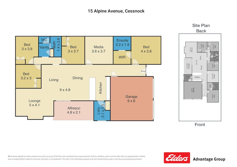 15 Alpine Avenue, Cessnock, NSW, 2325 - Floorplan 1