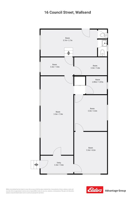 16 Council Street, Wallsend, NSW, 2287 - Floorplan 1