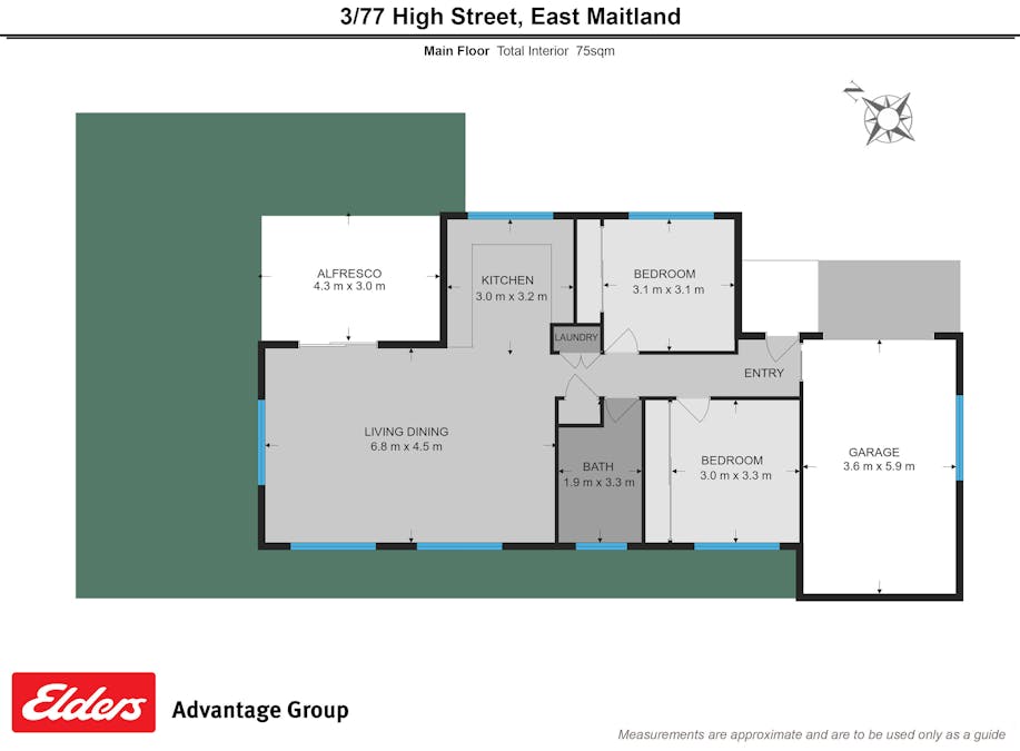 3/77 High Street, East Maitland, NSW, 2323 - Floorplan 1