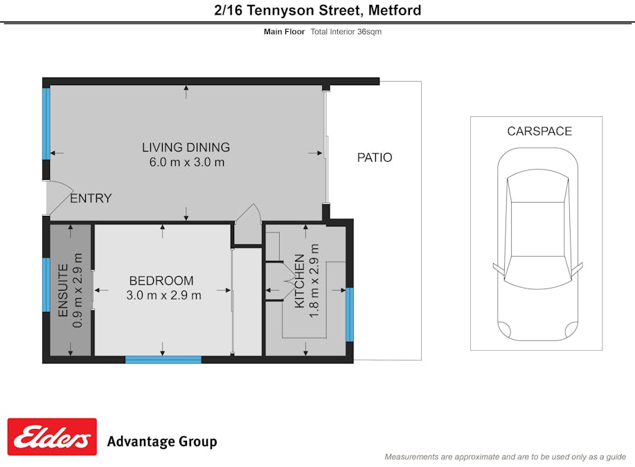 2/16 Tennyson Street, Metford, NSW, 2323 - Floorplan 1
