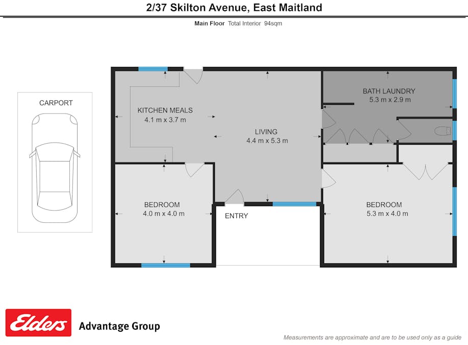 2/37 Skilton Avenue, East Maitland, NSW, 2323 - Floorplan 1