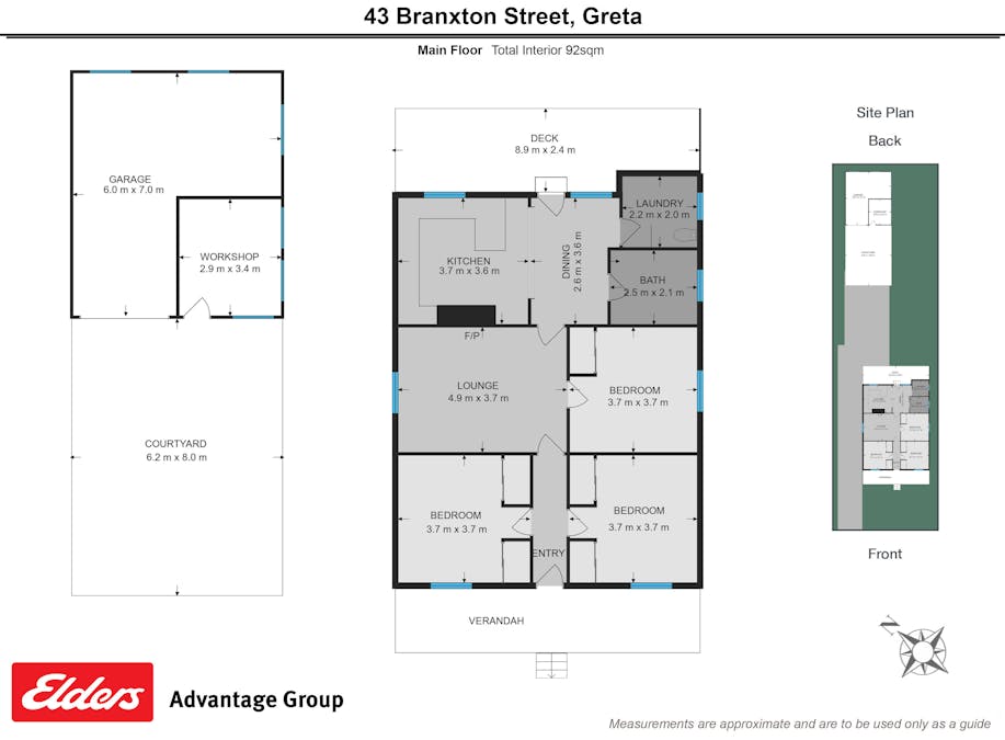 43 Branxton Street, Greta, NSW, 2334 - Floorplan 1