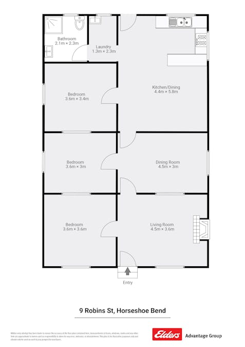9 Robins Street, Horseshoe Bend, NSW, 2320 - Floorplan 1