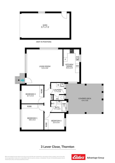 3 Lever Close, Thornton, NSW, 2322 - Floorplan 1