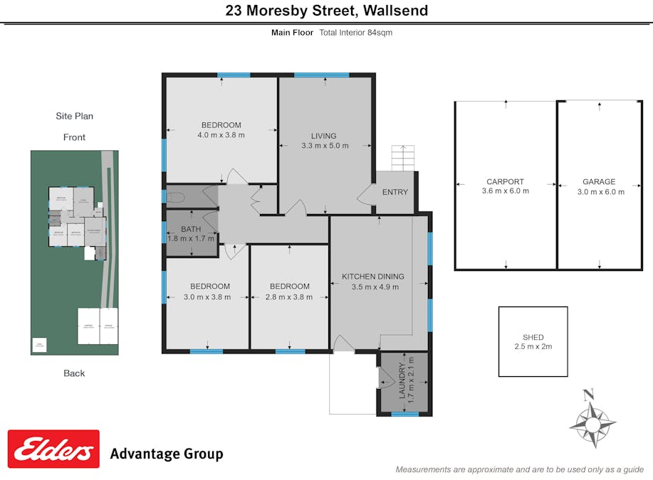 23 Moresby Street, Wallsend, NSW, 2287 - Floorplan 1