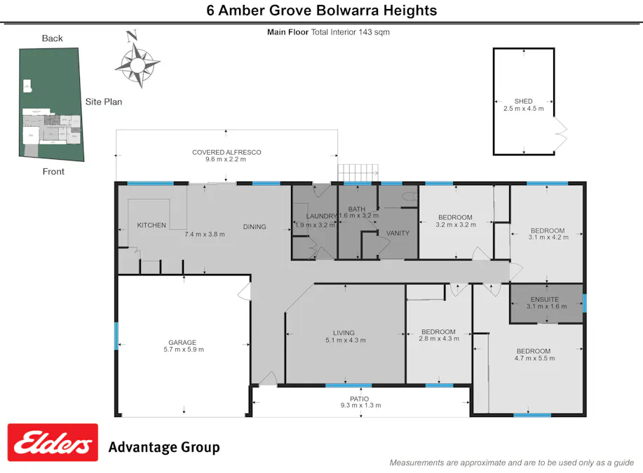 6 Amber Grove, Bolwarra Heights, NSW, 2320 - Floorplan 1