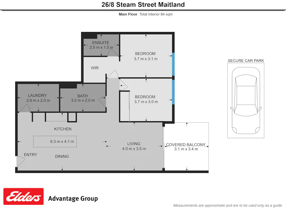 26/8 Steam Street, Maitland, NSW, 2320 - Floorplan 1