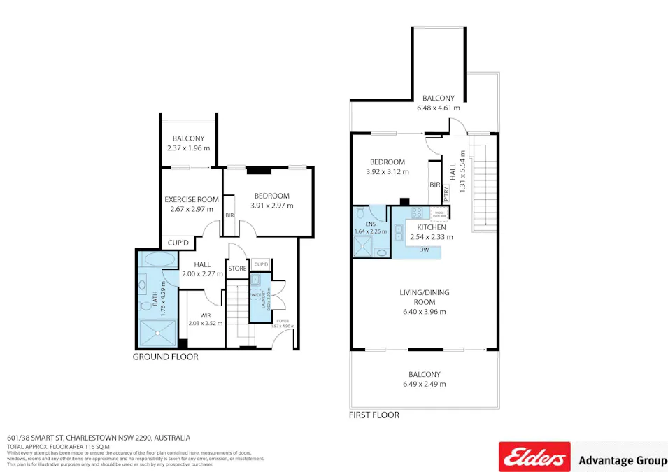 601/38 Smart Street, Charlestown, NSW, 2290 - Floorplan 1