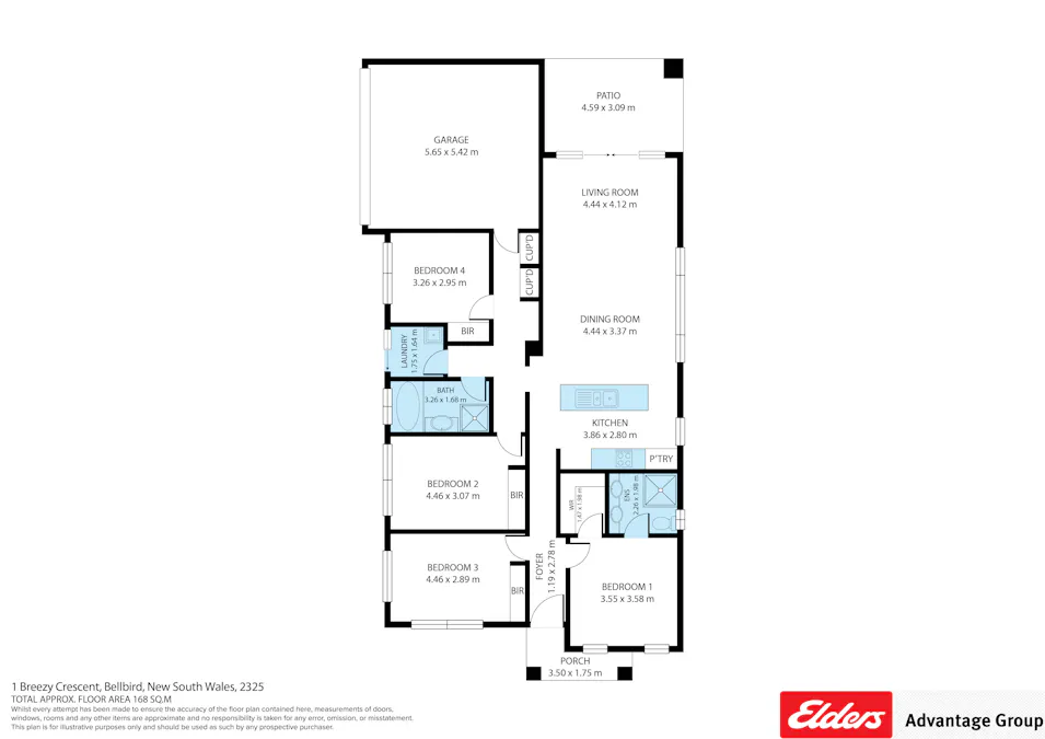 1 Breezy Crescent, Bellbird, NSW, 2325 - Floorplan 1