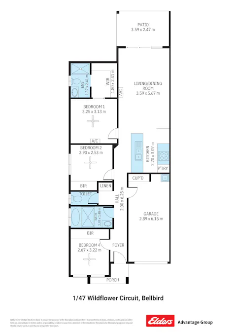 1/47 Wildflower Circuit, Bellbird, NSW, 2325 - Floorplan 1