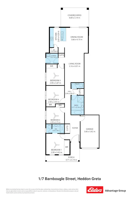 1/7 Barnbougle Street, Heddon Greta, NSW, 2321 - Floorplan 1