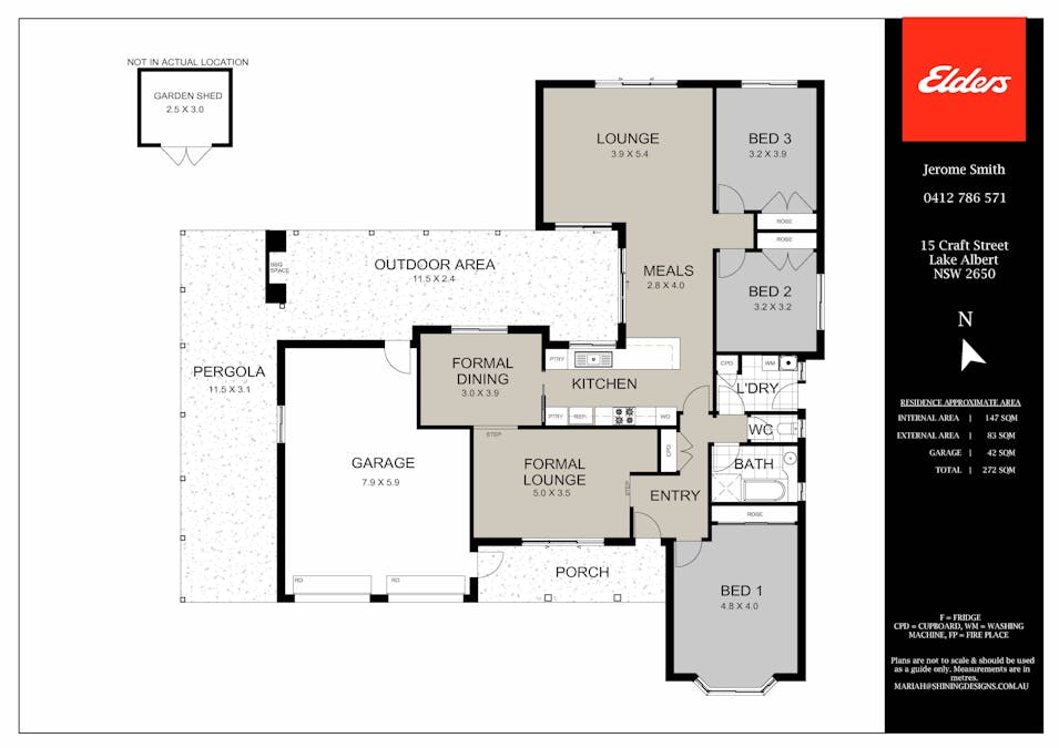 15 Craft Street, Lake Albert, NSW, 2650 - Floorplan 1