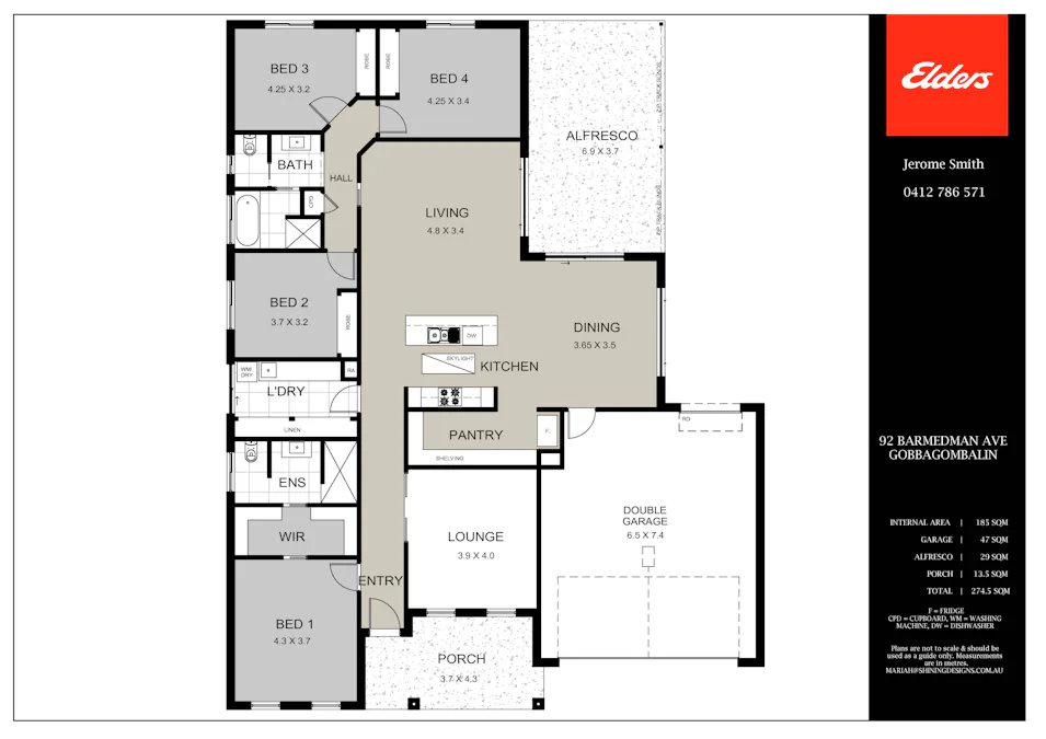 92 Barmedman Avenue, Gobbagombalin, NSW, 2650 - Floorplan 1