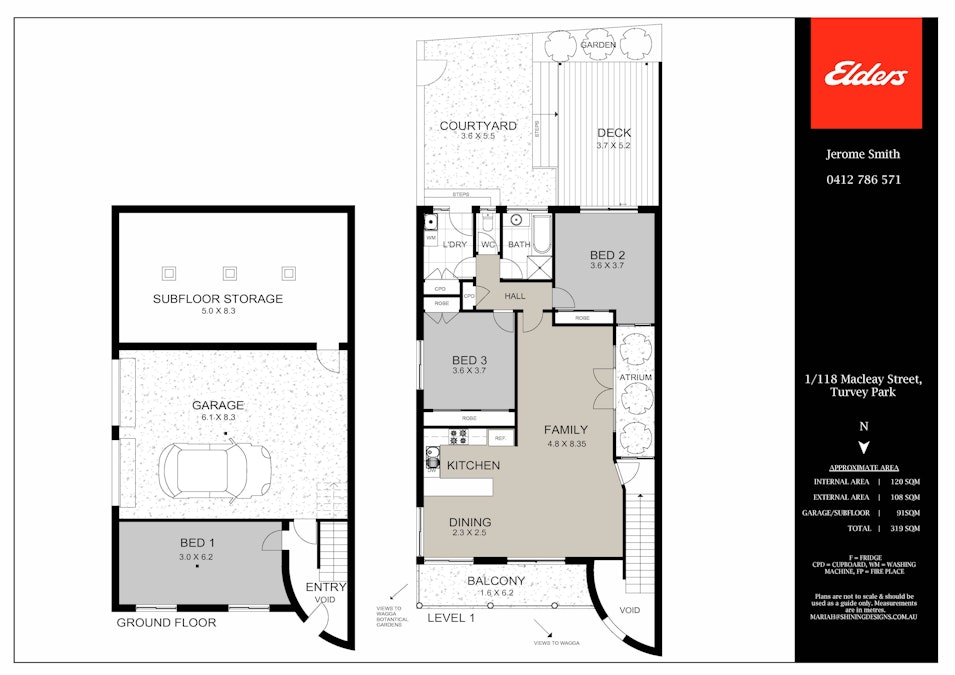 1/118 Macleay Street, Turvey Park, NSW, 2650 - Floorplan 1