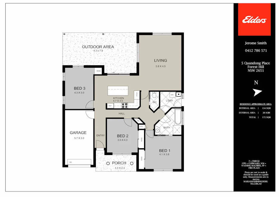 5  Quandong Place, Forest Hill, NSW, 2651 - Floorplan 1