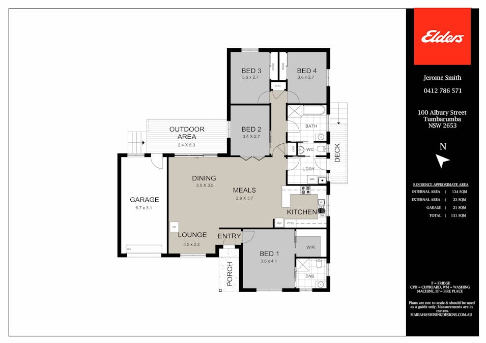 100 Albury Street, Tumbarumba, NSW, 2653 - Floorplan 1