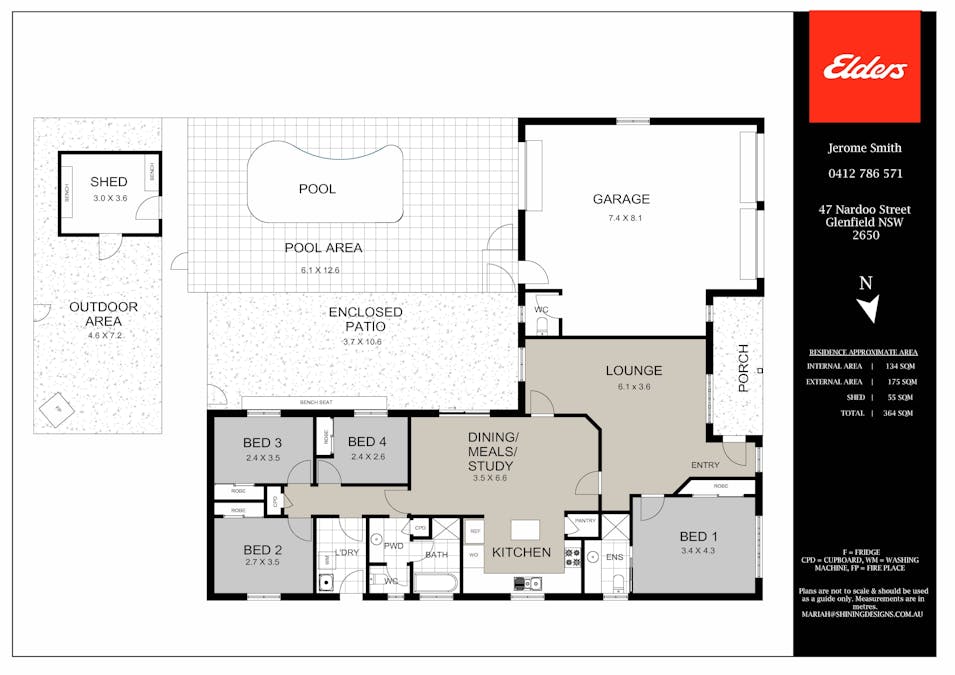 47 Nardoo Street, Glenfield Park, NSW, 2650 - Floorplan 1