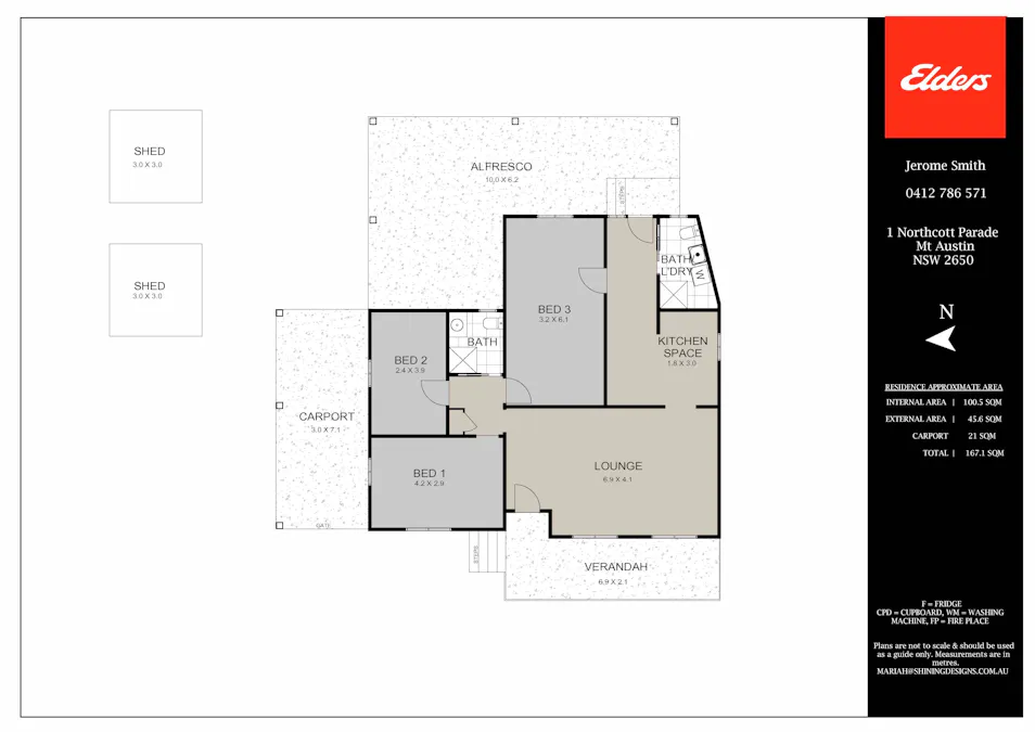 1 Northcott Parade, Mount Austin, NSW, 2650 - Floorplan 1