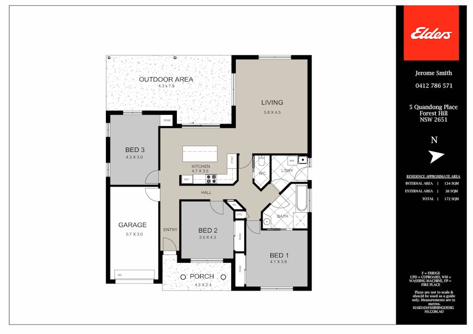 5  Quandong Place, Forest Hill, NSW, 2651 - Floorplan 1