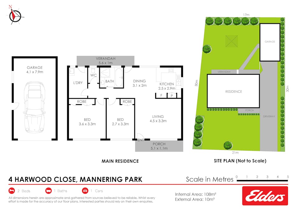 4  Harwood Close, Mannering Park, NSW, 2259 - Floorplan 1