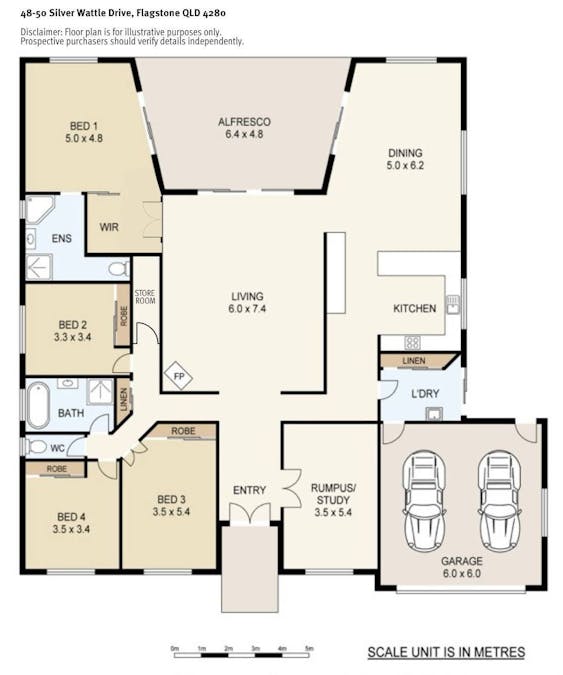 48-50 Silver Wattle Drive, Flagstone, QLD, 4280 - Floorplan 1