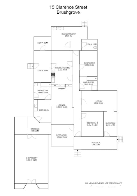 15 Clarence Street, Brushgrove, NSW, 2460 - Floorplan 1