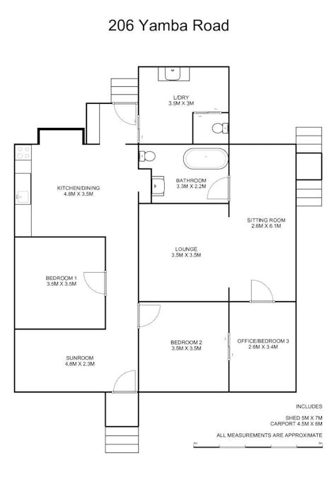 206 Yamba Road, Yamba, NSW, 2464 - Floorplan 1