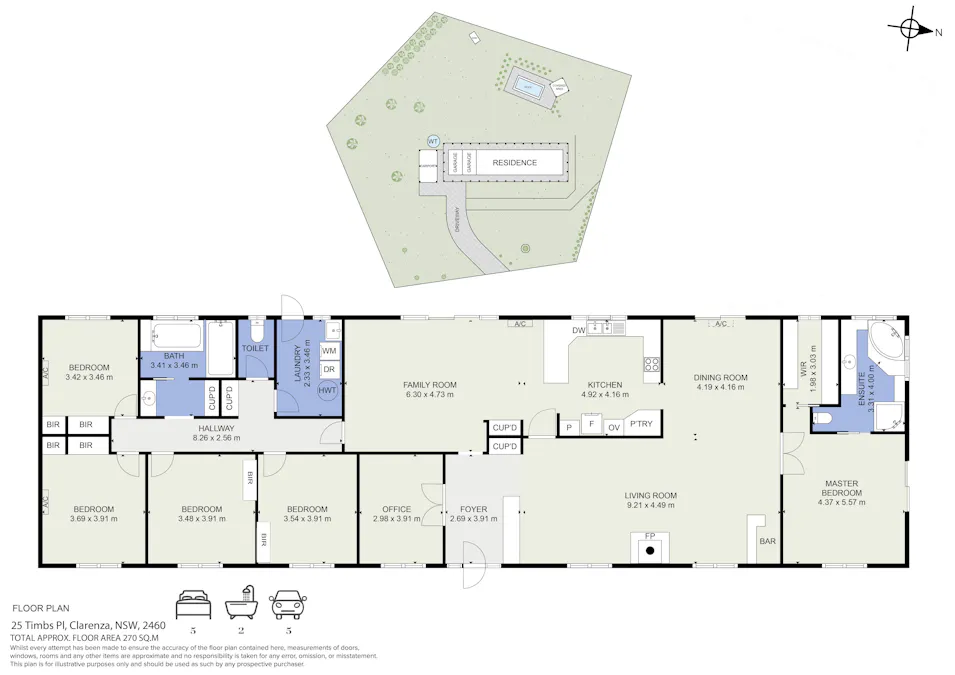 25 Timbs Place, Clarenza, NSW, 2460 - Floorplan 1